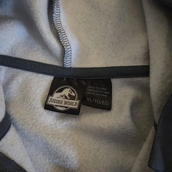 Jurrassic World Kids' Black and Blue Dinosaur Hoodie - Picture 6 of 6